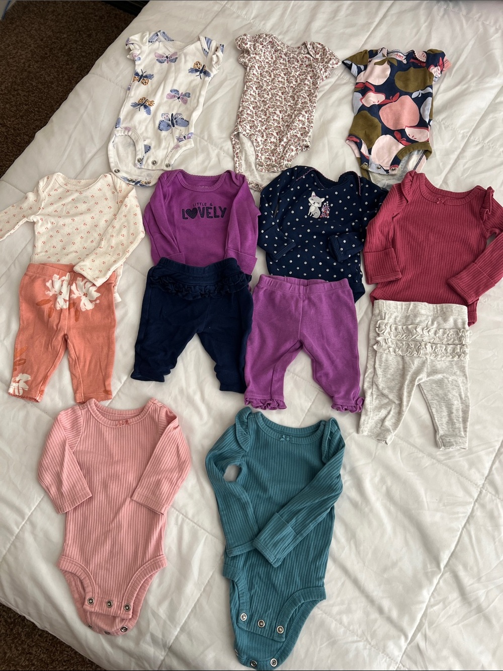 Thirteen Piece Carter Lot of Mix and Match Outfits